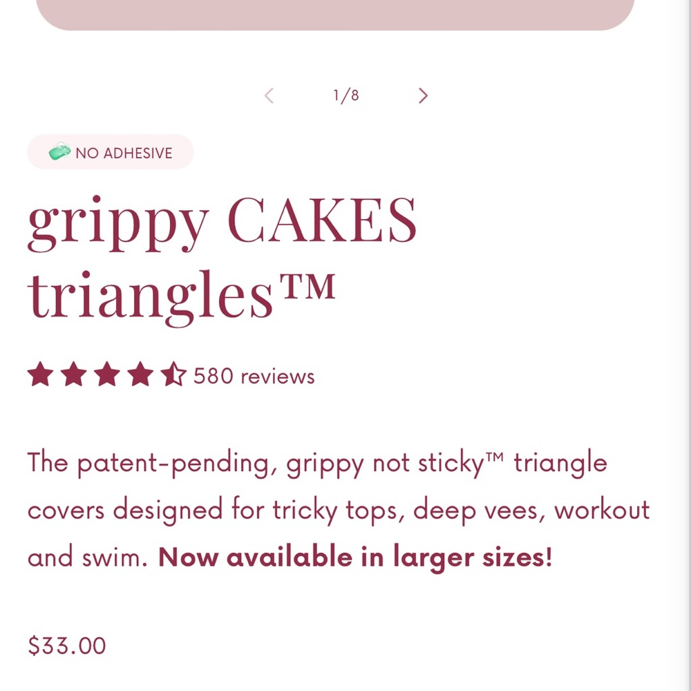 Grippy CAKES Triangles